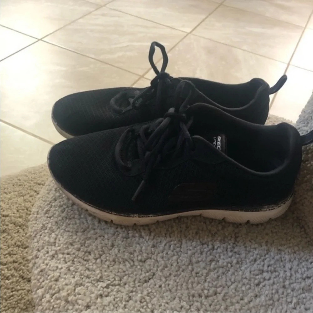 Skechers Flex Appeal 2.0 - Newsmaker Dual Light Sneakers Size 6 - Picture 3 of 9